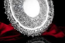 Load image into Gallery viewer, A Magnificent Large (47cm) Georgian Solid Silver Irish Salver / Tray with Beautiful High Lion Feet - Robert W Smith 1831
