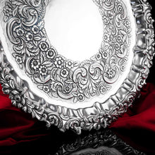 Load image into Gallery viewer, A Magnificent Large (47cm) Georgian Solid Silver Irish Salver / Tray with Beautiful High Lion Feet - Robert W Smith 1831
