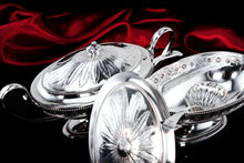 Load image into Gallery viewer, Antique Georgian Solid Silver Pair of Tureens in Neoclassical Style - Benjamin Laver 1782
