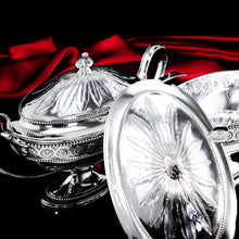 Load image into Gallery viewer, Antique Georgian Solid Silver Pair of Tureens in Neoclassical Style - Benjamin Laver 1782
