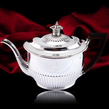 Load image into Gallery viewer, Antique Georgian Solid Silver Teapot with Coronet-like Finial - Daniel Pontifex London 1798
