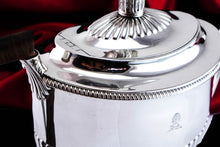 Load image into Gallery viewer, Antique Georgian Solid Silver Teapot with Coronet-like Finial - Daniel Pontifex London 1798
