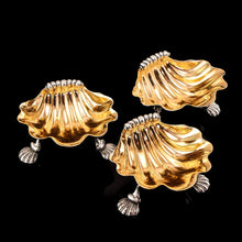 Load image into Gallery viewer, A Wonderful Trio of Antique Georgian Solid Sterling Silver Set of Shell Scallop Dishes - J T Younge, Walker &amp; Crowder 1807
