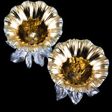 Load image into Gallery viewer, Antique Solid Silver Salt Cellars Naturalistic Flower Design - William Bateman 1832
