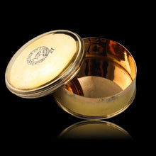 Load image into Gallery viewer, Antique Solid Silver Gilt Circular Tobacco Snuff Box - 18th Century
