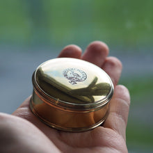 Load image into Gallery viewer, Antique Solid Silver Gilt Circular Tobacco Snuff Box - 18th Century

