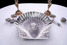 Load image into Gallery viewer, A Spectacular &amp; Huge Antique Victorian Solid Silver Shell Basin Dish / Bowl (40cm+) - Hunt &amp; Roskell, London 1846
