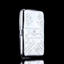 Load image into Gallery viewer, Antique Solid Silver Cigar Case with Indian Army Military Interest Records Hand Engraved - c.1890
