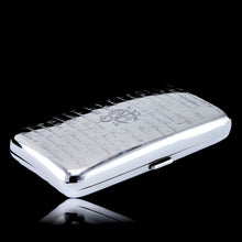 Load image into Gallery viewer, Antique Solid Silver Cigar Case with Indian Army Military Interest Records Hand Engraved - c.1890
