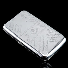 Load image into Gallery viewer, Antique Solid Silver Cigar Case with Indian Army Military Interest Records Hand Engraved - c.1890
