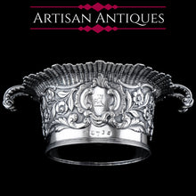 Load image into Gallery viewer, Antique Georgian Solid Silver Irish Bowl with Gorgeous Irish Chasing - Robert W Smith 1832
