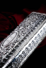 Load image into Gallery viewer, Giant Antique Edwardian Solid Silver Jewellery Box with Profuse Chased Decorations - Mappin &amp; Webb Ltd 1901
