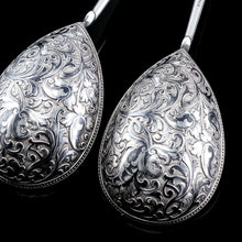 Load image into Gallery viewer, Magnificent Large Antique Pair of Imperial Russian Solid Silver Niello Spoons - Volkov Karp Nikit c.1910

