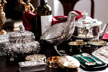 Load image into Gallery viewer, Antique Solid Silver Large Partridge/Grouse Bird Model Box - Edwardian 1910 Boaz Moses Landeck
