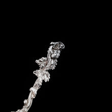 Load image into Gallery viewer, Antique Georgian Silver Salt Spoons Rococo Shell Design - 1824
