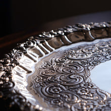 Load image into Gallery viewer, A Magnificent Large (47cm) Georgian Solid Silver Irish Salver / Tray with Beautiful High Lion Feet - Robert W Smith 1831
