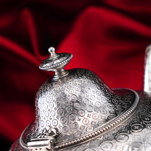 Load image into Gallery viewer, Antique Victorian Solid Silver Teapot with Rare Dotted Pattern - Barnards 1863
