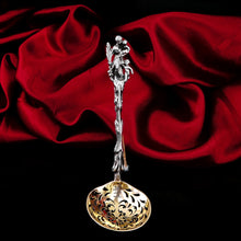 Load image into Gallery viewer, Rare Antique Victorian Solid Silver Sugar Sifter/Caster Spoon with Figural Terminal - 1854
