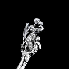 Load image into Gallery viewer, Rare Antique Victorian Solid Silver Sugar Sifter/Caster Spoon with Figural Terminal - 1854
