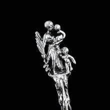 Load image into Gallery viewer, Rare Antique Victorian Solid Silver Sugar Sifter/Caster Spoon with Figural Terminal - 1854
