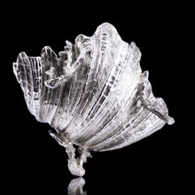 Load image into Gallery viewer, Magnificent Antique Victorian Solid Silver Salt/Butter Dish, Cast Shell Giant Clam Design - Stephen Smith 1876
