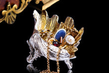 Load image into Gallery viewer, Magnificent Antique Victorian Solid Silver Salt/Butter Dish, Cast Shell Giant Clam Design - Stephen Smith 1876
