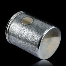 Load image into Gallery viewer, Antique Victorian Solid Silver Beaker Cup Fully Hand Engraved - 1839 - Artisan Antiques
