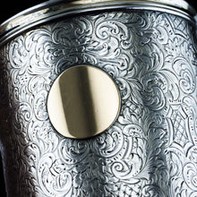 Load image into Gallery viewer, Antique Victorian Solid Silver Beaker Cup Fully Hand Engraved - 1839 - Artisan Antiques
