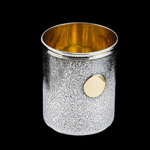 Load image into Gallery viewer, Antique Victorian Solid Silver Beaker Cup Fully Hand Engraved - 1839 - Artisan Antiques

