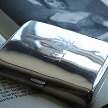Load image into Gallery viewer, Antique Victorian Solid Silver Cigarette Case Wonderful Curve &amp; Crested - London 1894

