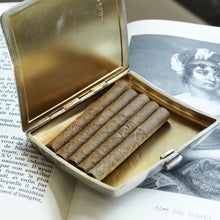 Load image into Gallery viewer, Antique Victorian Solid Silver Cigarette Case Wonderful Curve &amp; Crested - London 1894
