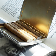 Load image into Gallery viewer, Antique Victorian Solid Silver Cigarette Case Wonderful Curve &amp; Crested - London 1894
