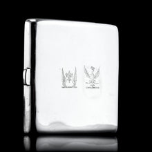 Load image into Gallery viewer, Antique Victorian Solid Silver Cigarette Case Wonderful Curve &amp; Crested - London 1894
