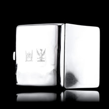 Load image into Gallery viewer, Antique Victorian Solid Silver Cigarette Case Wonderful Curve &amp; Crested - London 1894
