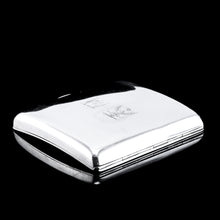 Load image into Gallery viewer, Antique Victorian Solid Silver Cigarette Case Wonderful Curve &amp; Crested - London 1894
