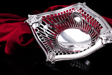 Load image into Gallery viewer, Antique Victorian Solid Silver Bowl/Basket in Neoclassical Style - William Hutton &amp; Sons 1899
