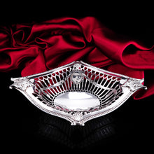 Load image into Gallery viewer, Antique Victorian Solid Silver Bowl/Basket in Neoclassical Style - William Hutton &amp; Sons 1899
