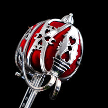 Load image into Gallery viewer, Antique Scottish Solid Silver Letter Opener, Military Basket Hilt Sword Design - 1905
