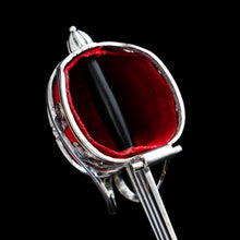 Load image into Gallery viewer, Antique Scottish Solid Silver Letter Opener, Military Basket Hilt Sword Design - 1905
