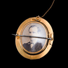 Load image into Gallery viewer, Magnificent Large Antique Victorian 18K Gold Cameo Brooch Pendant Locket - c.1860
