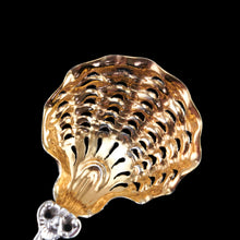 Load image into Gallery viewer, Antique Victorian Sterling Silver Sugar Spoon Oyster Shell Design - George Fox 1867
