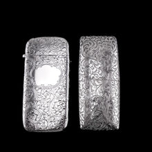 Load image into Gallery viewer, A Magnificent Victorian Solid Sterling Silver Cigar Cheroot Case - Nathaniel Mills 1841
