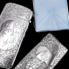 Load image into Gallery viewer, A Magnificent Victorian Solid Sterling Silver Cigar Cheroot Case - Nathaniel Mills 1841
