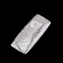 Load image into Gallery viewer, A Magnificent Victorian Solid Sterling Silver Cigar Cheroot Case - Nathaniel Mills 1841
