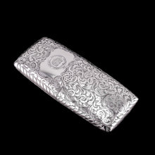 Load image into Gallery viewer, A Magnificent Victorian Solid Sterling Silver Cigar Cheroot Case - Nathaniel Mills 1841
