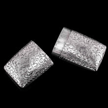 Load image into Gallery viewer, A Magnificent Victorian Solid Sterling Silver Cigar Cheroot Case - Nathaniel Mills 1841
