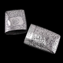 Load image into Gallery viewer, A Magnificent Victorian Solid Sterling Silver Cigar Cheroot Case - Nathaniel Mills 1841
