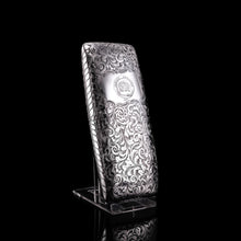 Load image into Gallery viewer, A Magnificent Victorian Solid Sterling Silver Cigar Cheroot Case - Nathaniel Mills 1841
