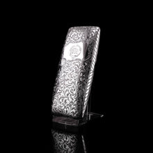 Load image into Gallery viewer, A Magnificent Victorian Solid Sterling Silver Cigar Cheroot Case - Nathaniel Mills 1841
