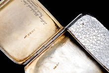 Load image into Gallery viewer, Antique Victorian Solid Silver Cigarette Case with Unusual Opening Mechanism - Birmingham 1886
